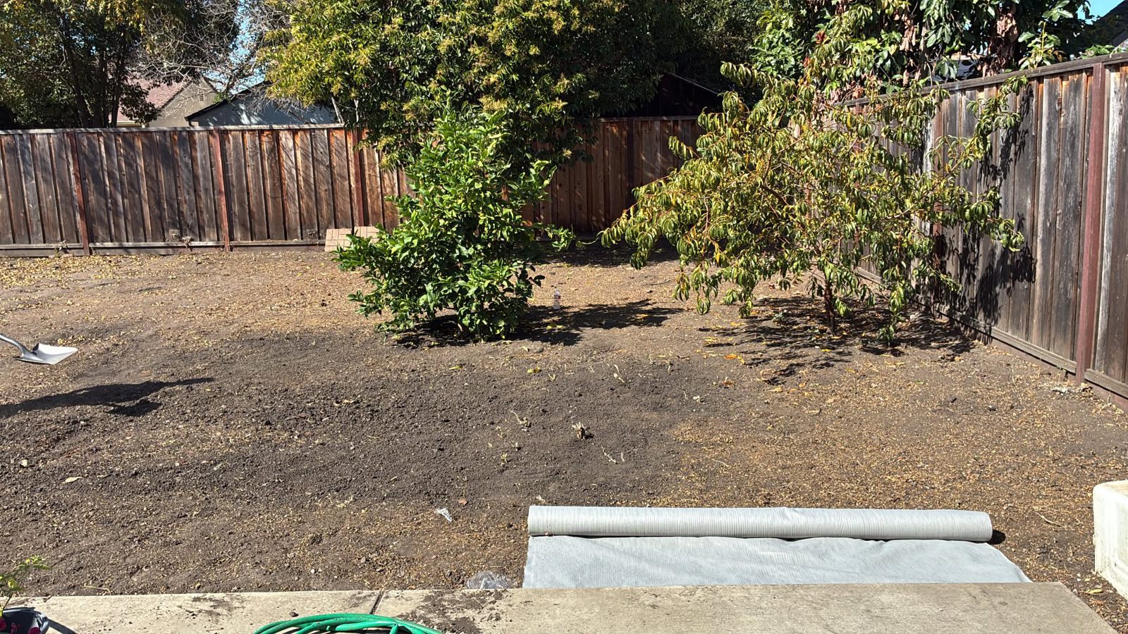 Before - Side Yard Mulch Install